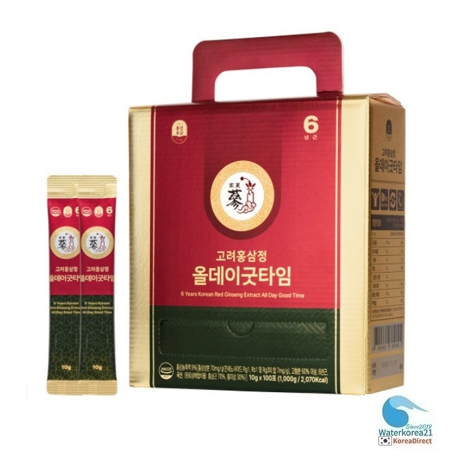 Korea โสมแดงตลอดวัน 6 ปี 10 กรัม x 100 ถุง