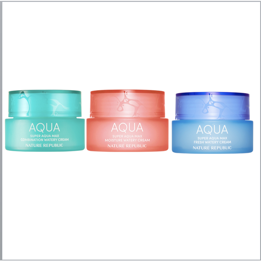 NATURE REPUBLIC [สาธารณรัฐจีน] New Super Aqua Max Watery Cream(Fresh/Moisture/Combination)