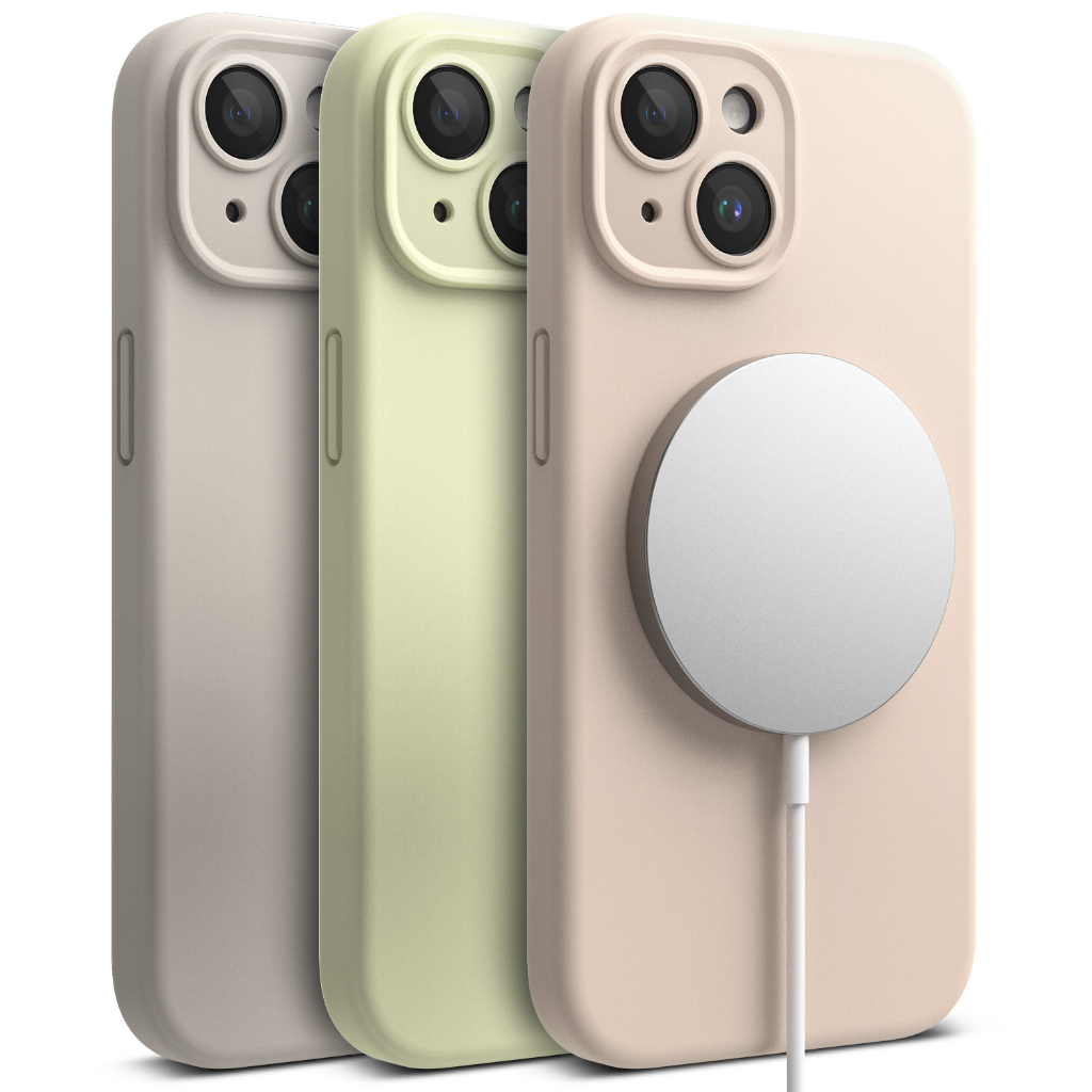 Ringke Silicone Magnetic สําหรับ iPhone 15 Plus 15 น้ําหนักเบา ซิลิโคนนิ่ม
