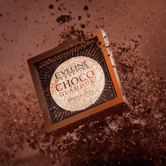 EVELINE COSMETICS Choco Glamour อายแชโดว์ท็อปเปอร์ 3.5g - 01 Moon Sparkle | เปล่งประกาย | ติดทนนาน