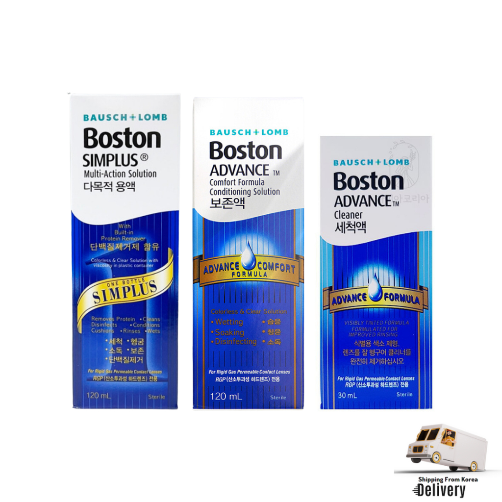 Boston Simplus Multi Action Solution Advance Conditioning Solution Cleaner 20ml คอนแทคเลนส์เลนส์แข็งทําความสะอาดการจัดเก็บ