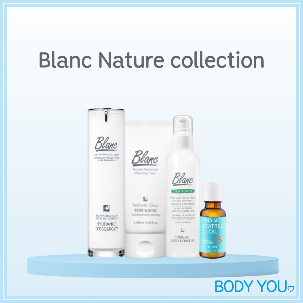 [Blanc Nature] Blanc Nature Collection เซตเต็ม โทนเนอร์รักษาสิว โทนเนอร์เซนเทลล่า โฟมล้างหน้า ทีทรีอ