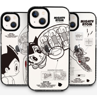 เคสโทรศัพท์มือถือเจลลี่ใส ลาย Mighty Atom สีดํา สําหรับ iPhone 14 13 12 11 XS 7 8 SE Pro Max Plus ETC