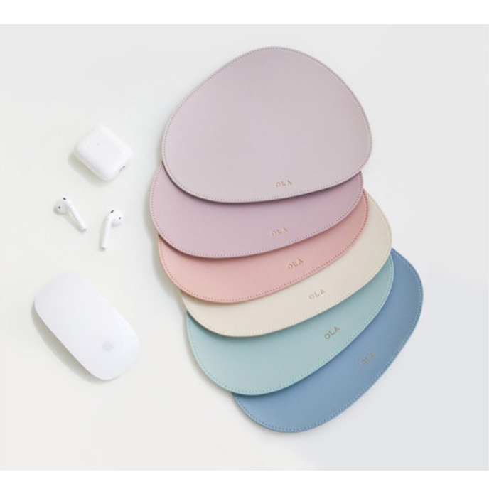 [KOREA Ola] Mute Mouse Pad Leather Color Mouse Pad 3 Type 6 Color💜สต็อกพร้อม💜 / ส่งจากเกาหลี✈️🇰🇷