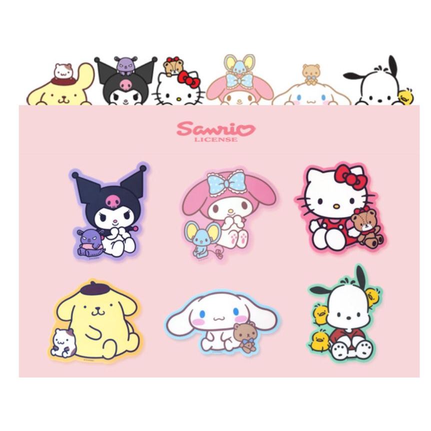 SANRIO [ผลิตในเกาหลี] แผ่นรองเมาส์ตัวละครซานริโอแผ่นรองโต๊ะเครื่องเขียนเกาหลีน่ารัก Hello Kitty / My Melody / Kuromi / Pompompurin / Cinnamoroll / Pochacco