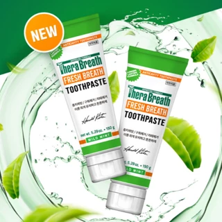 Thera breath fresh ยาสีฟันมินต์ อ่อนโยน 150 กรัม ป้องกันฟันผุ กําจัดกลิ่นปาก ขจัดคราบจุลินทรีย์ สุขภาพฟัน สดชื่น ดูแลช่องปากทุกวัน เพื่อความสดชื่นและสุขภาพดี