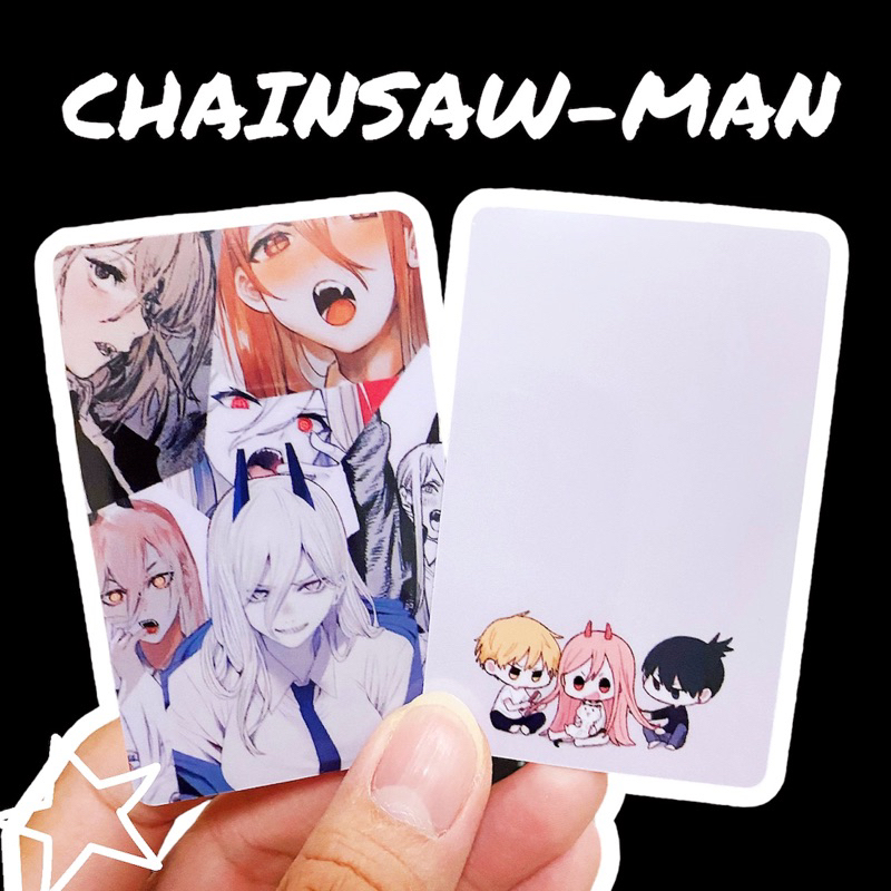 CHAINSAW-MAN EZLINK CARD STICKER / ANIME CHAINSaw MAN / ANIME STICKERS / TEENENTS CARD PROTECTOR / T