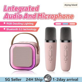 【SG】Wireless Karaoke Speaker With Wireless Microphone BLUETOOTH SPEAKER Family KTV BLUETOOTH Easily connect