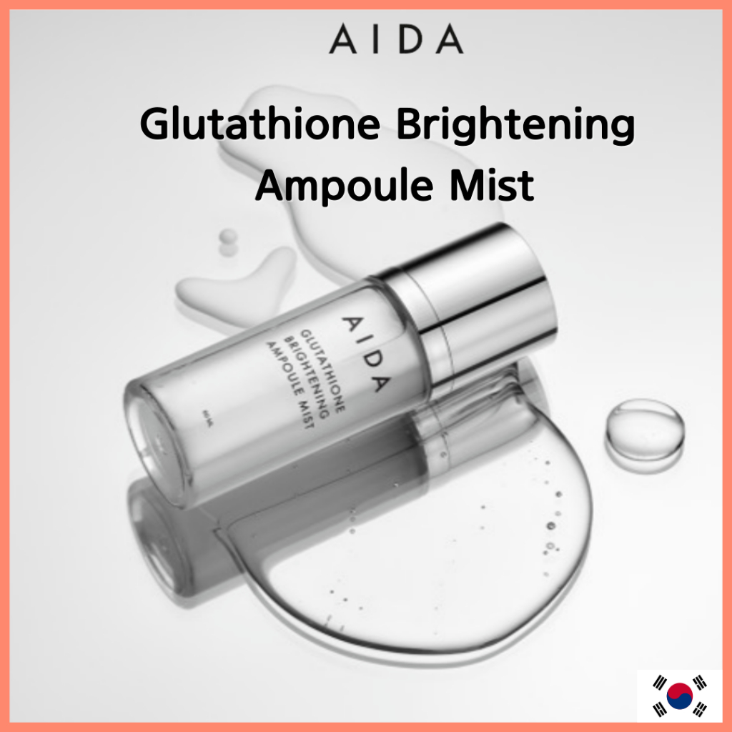 [AIDA] Glutathione Brightening Ampoule Mist 60 มล. กลูตาไธโอน ไบรท์เทนนิ่ง แอมเพิล มิสท์  ผิวขาวใส  เรืองแสง
