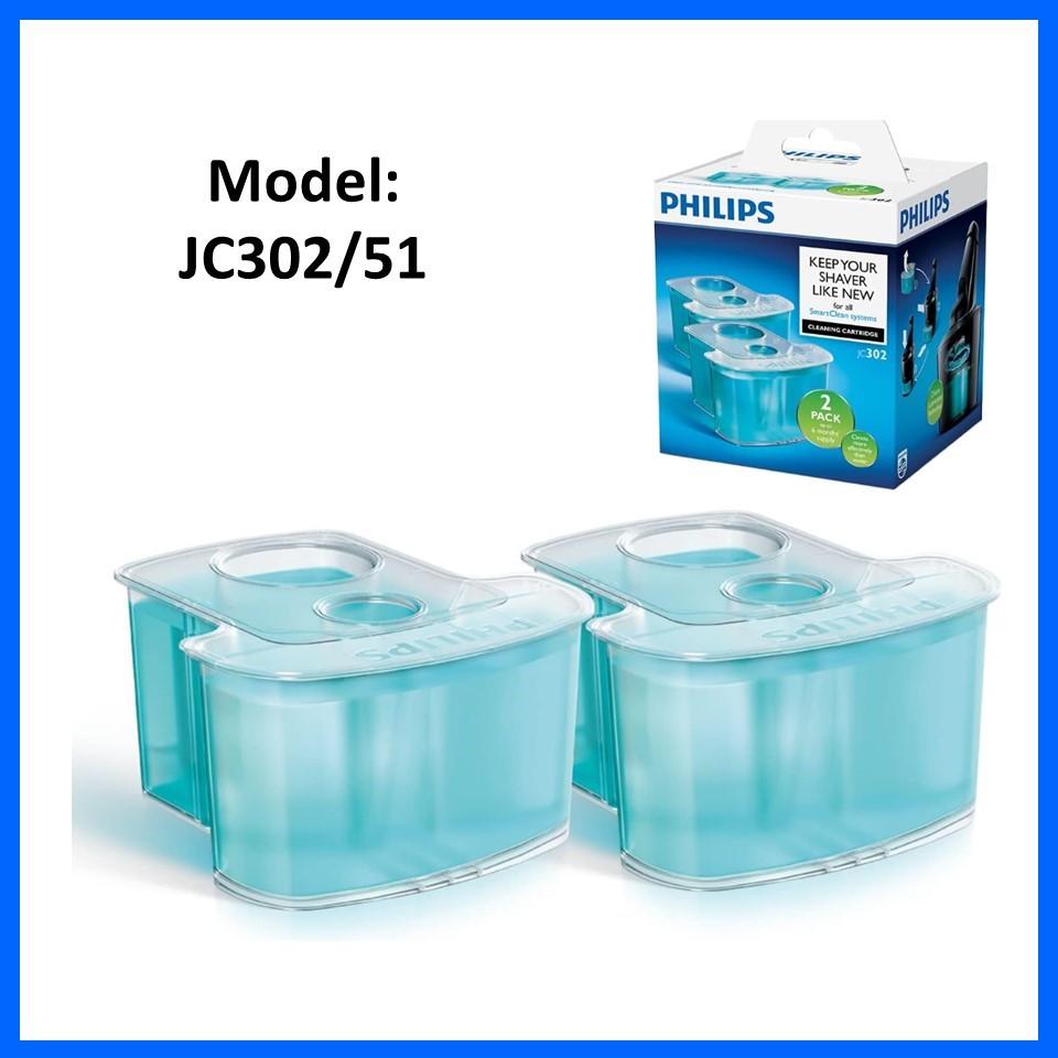 [PHILIPS] Jc302 ตลับทําความสะอาดเครื่องโกนหนวด (2X170 มล.) 2 แพ็ค