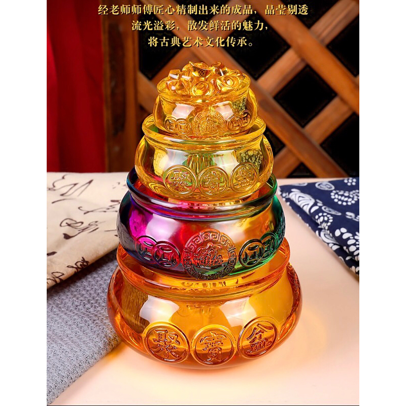 SG~ ️K9 Crystal Glass Treasure Bowl Water Crystal Glass Glass Glass Glass
