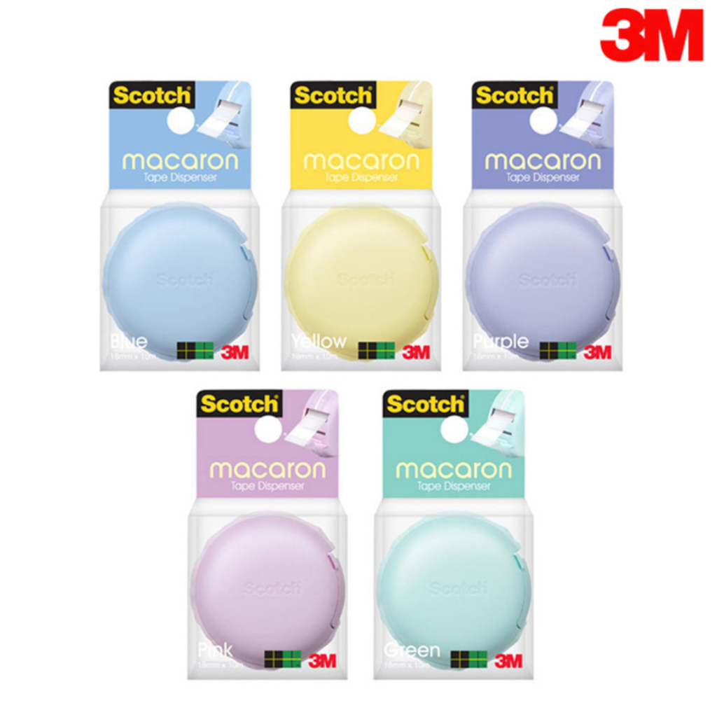 [3M Scotch] เทปใส สีมาการอง พร้อมจ่าย สําหรับบ้าน สํานักงาน โรงเรียน ศิลปะ งานฝีมือ