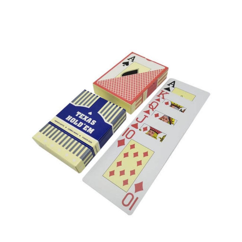 [ผู้ขาย SG] Texas Holdem Poker Playing Cards (พลาสติก/กันน้ํา) Party Games CNY