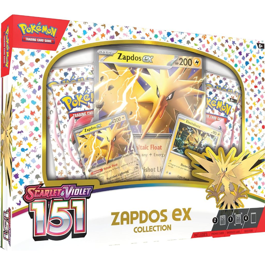 English Pokemon Scarlet & Violet 151 Collection - Zapdos Ex