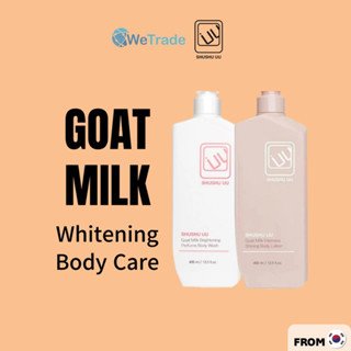 [shushu Uu] goat milk body CARE บอดี้วอช 400 มล. &amp; โลชั่น 400 มล. / ครีมอาบน้ํานมแพะ / นมแพะ / ครีมอาบน้ําชูชู / โลชั่นทาตัวชูชู /