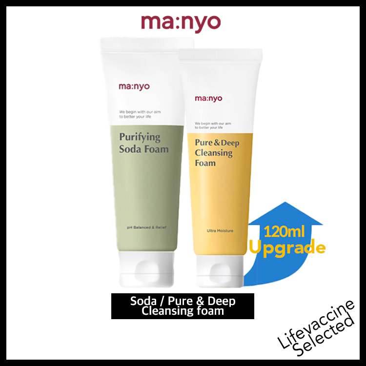 [MANYO Factory] Pure & Deep Cleansing Foam 120 มล. / โฟมล้างหน้าโซดา Soda Foam 150 มล.