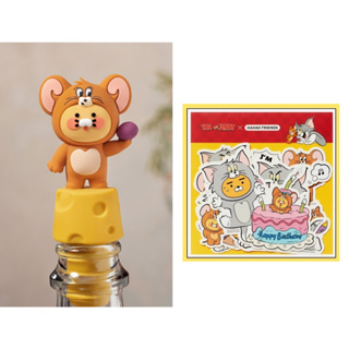 🎀【In Stock/ Buy 1 Get 1 Pack of Stickers】 2023 Tom and Jerry x Kakao Friends Bottle stopper Choonsik