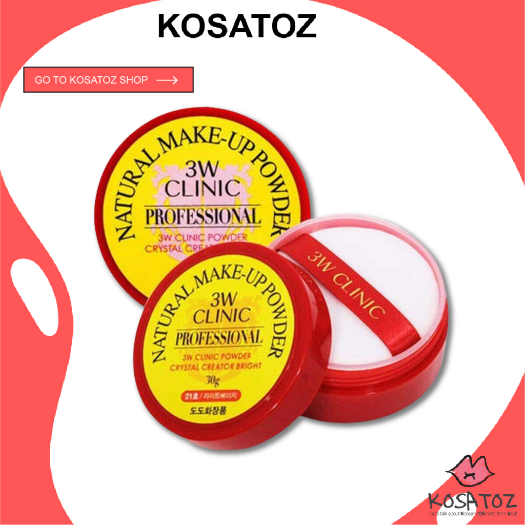 [3W CLINIC] Natural Make-Up Powder 30g // Loose_powder - #10 / #21 / #23