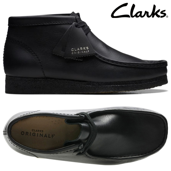 Clarks Originals Wallabee Boot รองเท้าหนัง สีดํา สําหรับผู้ชาย