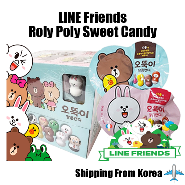 [LINE Friends] Roly Poly Sweet Candy Flipperz 1pcs(10g)1pcs Random dipatch ตั้งแต่ 17 ประเภท!