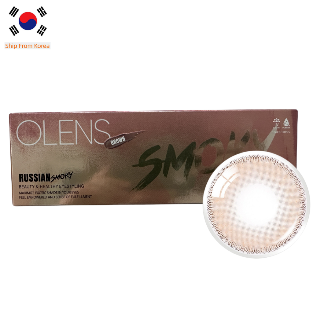 OLENS RUSSIAN SMOKY Brown คอนแทคเลนส์ 10P