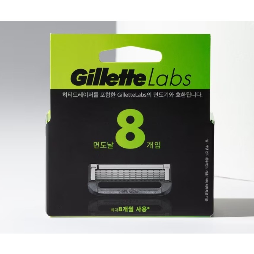 Gillette Labs Blade Refills 4/8 Cartridges ยิลเลตต์ ใบมีดโกน