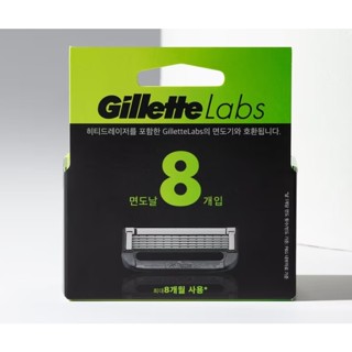 Gillette Labs Blade Refills 4/8 Cartridges ยิลเลตต์ ใบมีดโกน