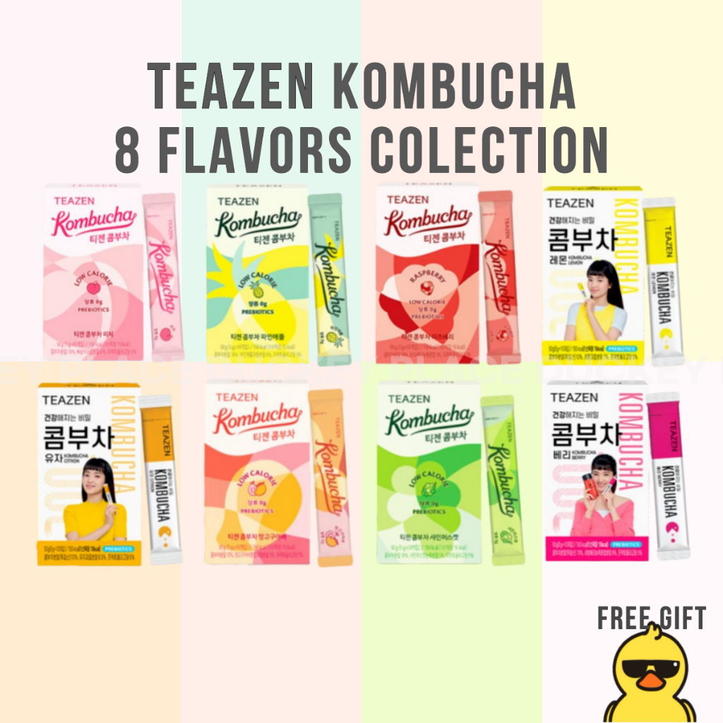 Teazen Kombucha Collection 8 รสชาติ 10Stick Powder