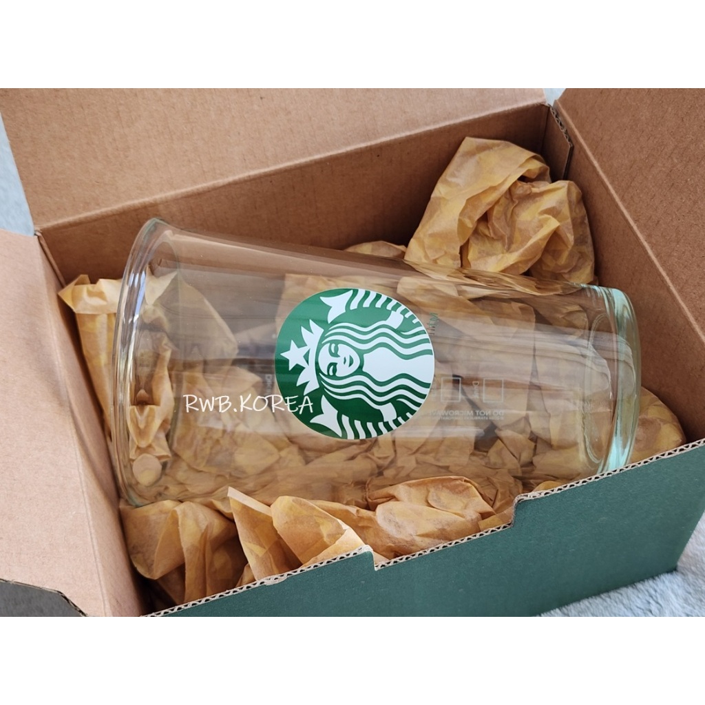 【พร้อมส่ง/ Unboxed for individual sale】2024 แก้วสตาร์บัคส์เกาหลี Starbucks Korea Siren glass 500ml/ 17oz (1P)