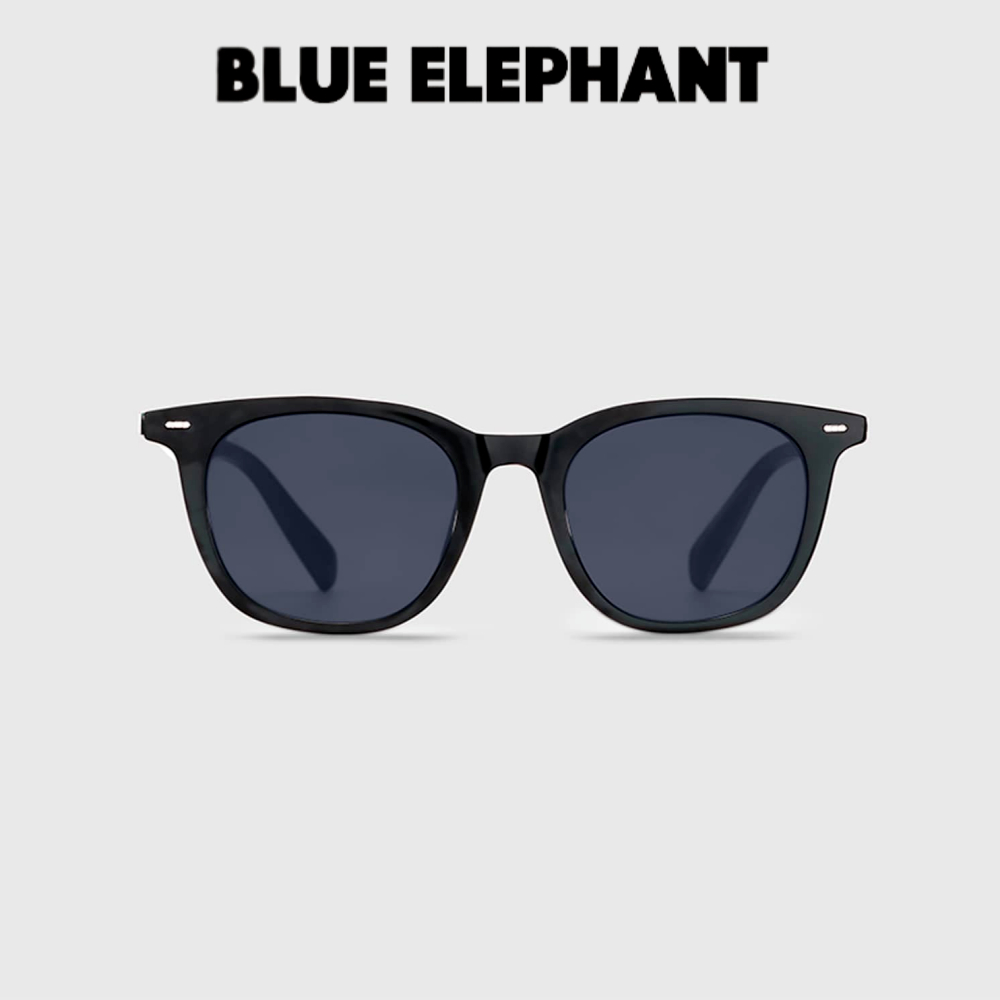 [BLUE Elephant] 2024 ใหม่ แว่นตากันแดด KONA สีดํา | เลนส์ป้องกันรังสียูวี UV400 99.9% | แว่นตากันแดด กรอบสี่เหลี่ยม แฟชั่นเกาหลี สําหรับผู้ชาย และผู้หญิง | ของแท้