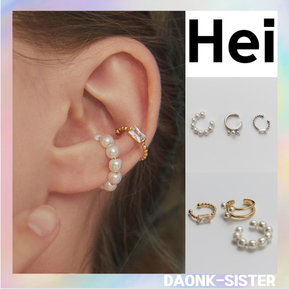 [ Hei ] Celebrity Picks (unisex) ต่างหูมุก เกาหลี ของแท้ 100% 3 ชุด
