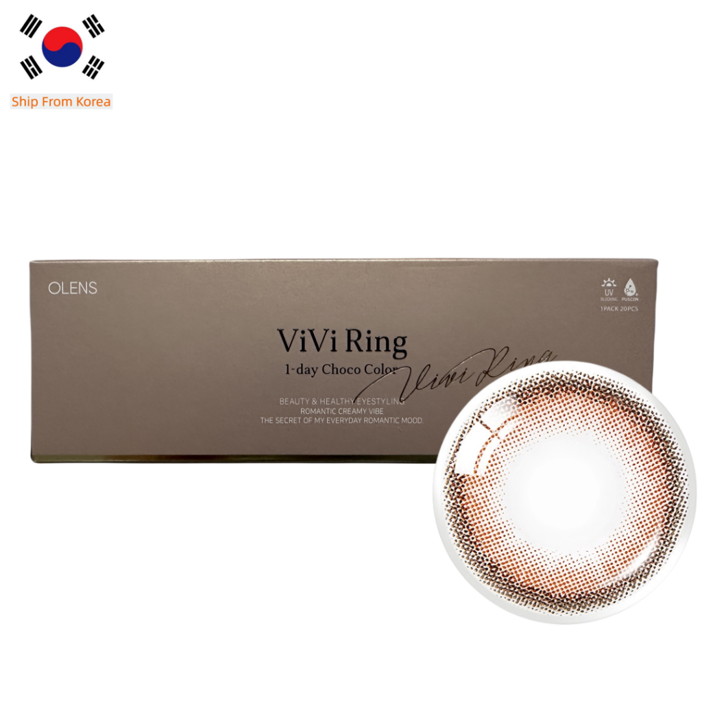 Olens VIVI RING CHOCO 20P คอนแทคเลนส์ เลนส์เกาหลี เลนส์