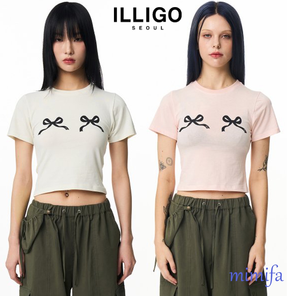 Illigo เสื้อยืด แต่งริบบิ้น