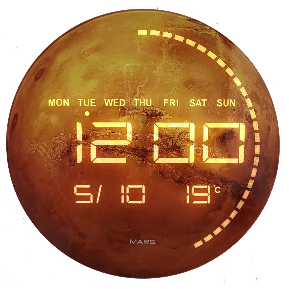 Lifen Mars LED Digital Wall Clock นาฬิกาตั้งโต๊ะคอมโบ