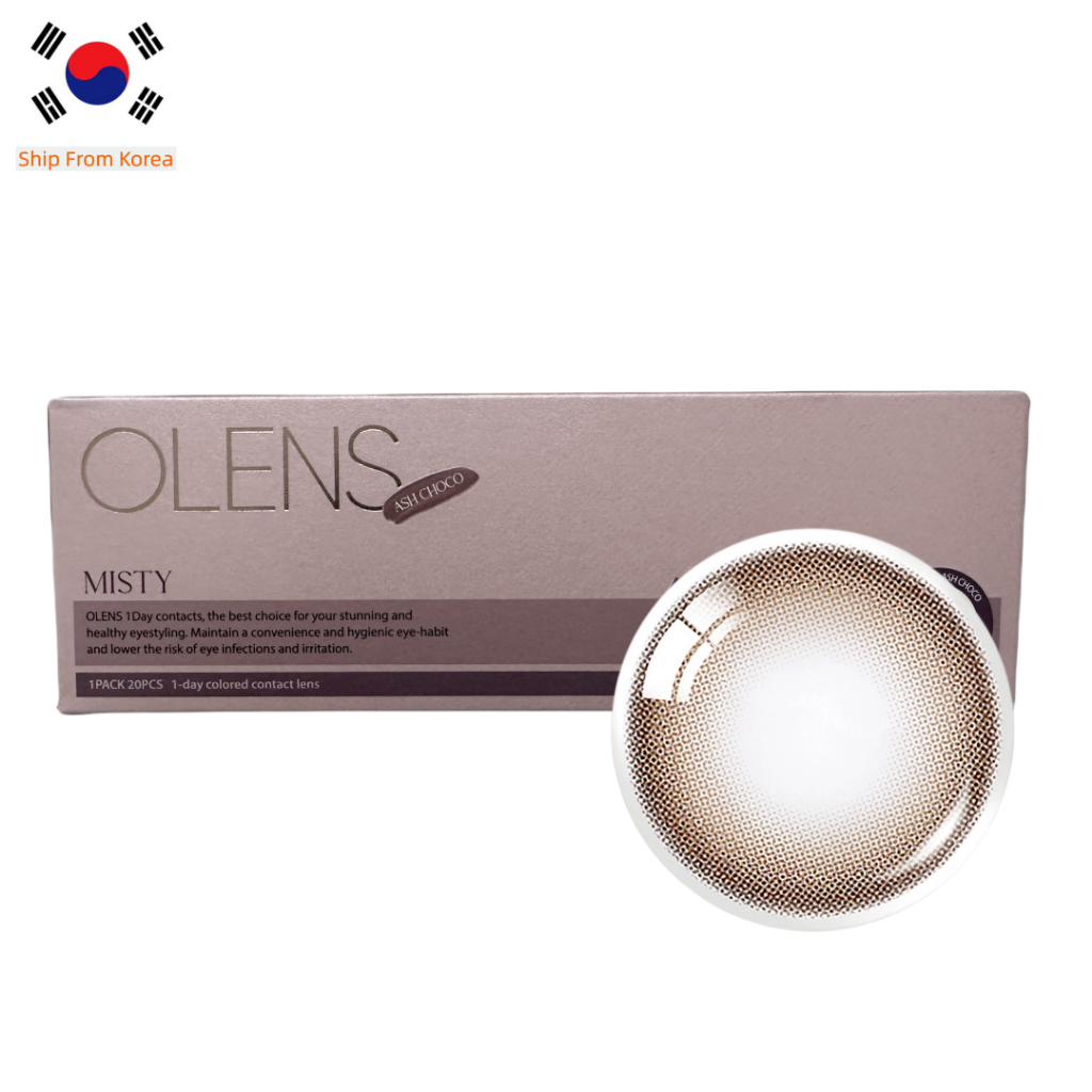 Olens MISTY ASH CHOCO 20P คอนแทคเลนส์ เลนส์เกาหลี