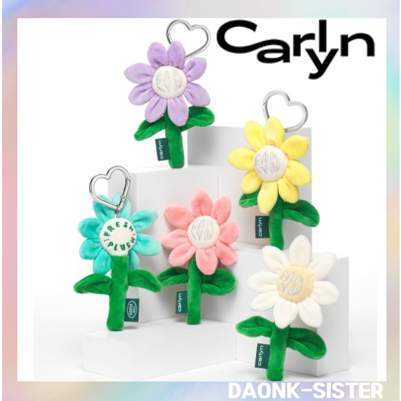 [ Carlyn ] CARLYN X FRESHIPLUSH พวงกุญแจดอกไม้ -6 สี เกาหลี ของแท้ 100%