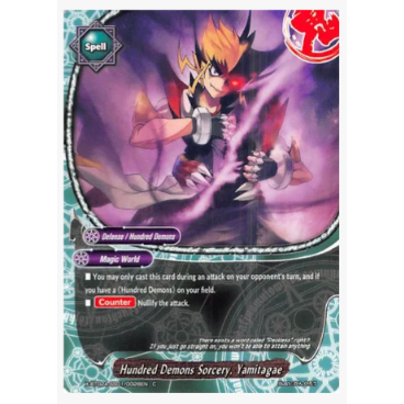 English Buddyfight Hundred Demons Sorcerery, Yamitagae X-BT02A-SS01/0028EN common Evolution & Muttat