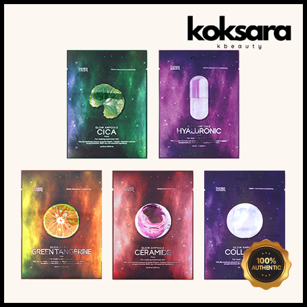 tenzero glow ampoule mask 25ml 5types 1ea