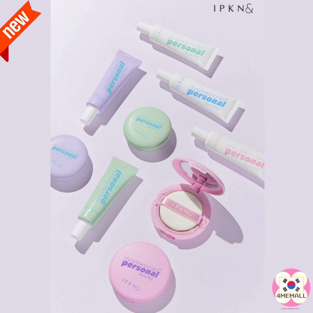 Ipkn แป้งอัดแข็ง ไพรเมอร์ ปรับโทนสีส่วนบุคคล สไตล์เกาหลี ของขวัญเครื่องสําอาง ป้องกันรังสียูวี ไวท์เ
