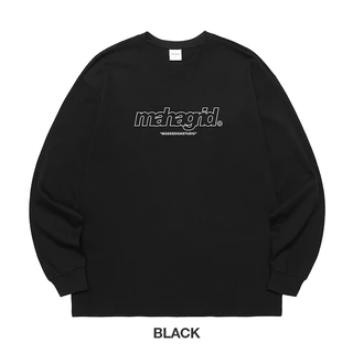 [MAHAGRID] Third LOGO LS TEE_เสื้อยืดแขนยาว