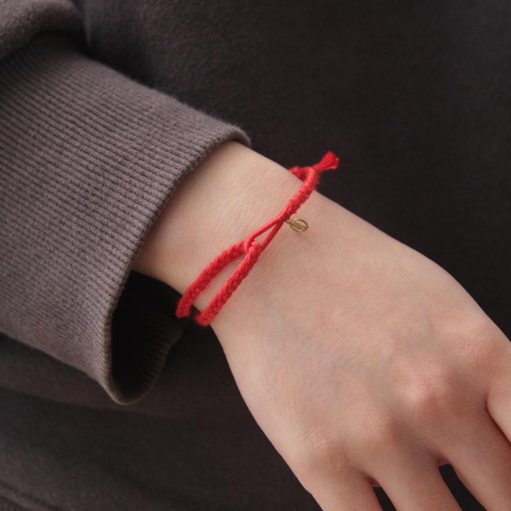 [CCNMADE] สร้อยข้อมือคู่รัก แบบทอมือ ด้ายเดี่ยว Ver.2 (5 สี)