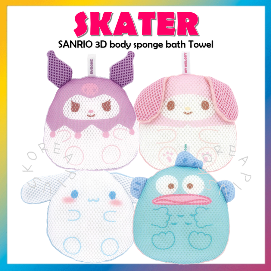 [SKATER] ผ้าขนหนูอาบน้ํา ฟองน้ํา รูปร่างกาย 3D SANRIO BSP1D