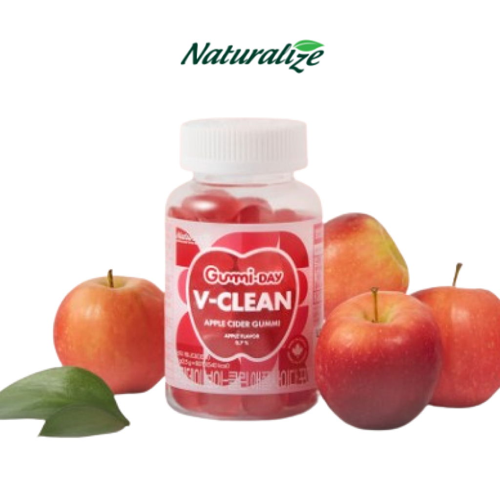 Naturaliza Apple Cider Vinegar Gummies ผลิตภัณฑ์เสริมอาหาร เจลลี่ สูตรมังสวิรัติ ลดน้ําหนัก และสุขภาพทางเดินอาหาร 60 ชิ้น