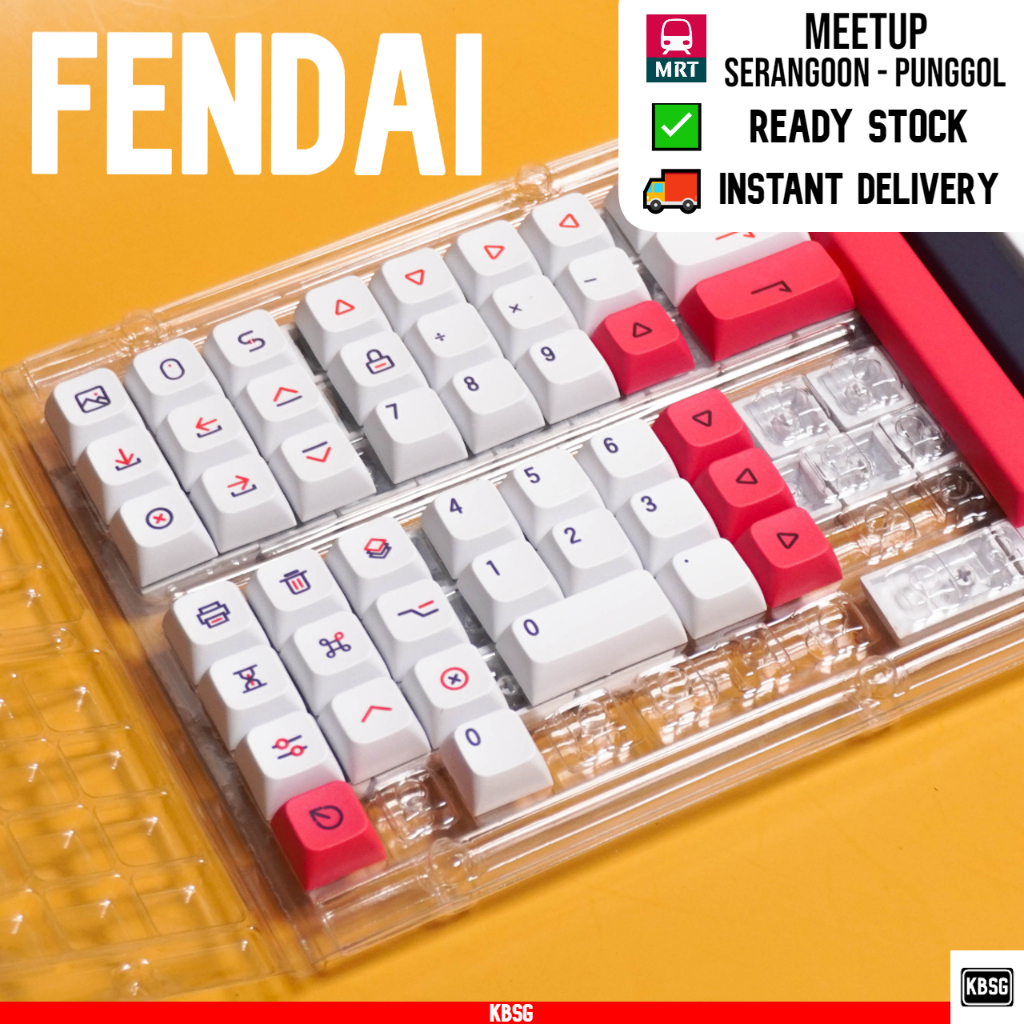 Fendai XDA Profile Keycaps สําหรับคีย์บอร์ดแบบกลไก