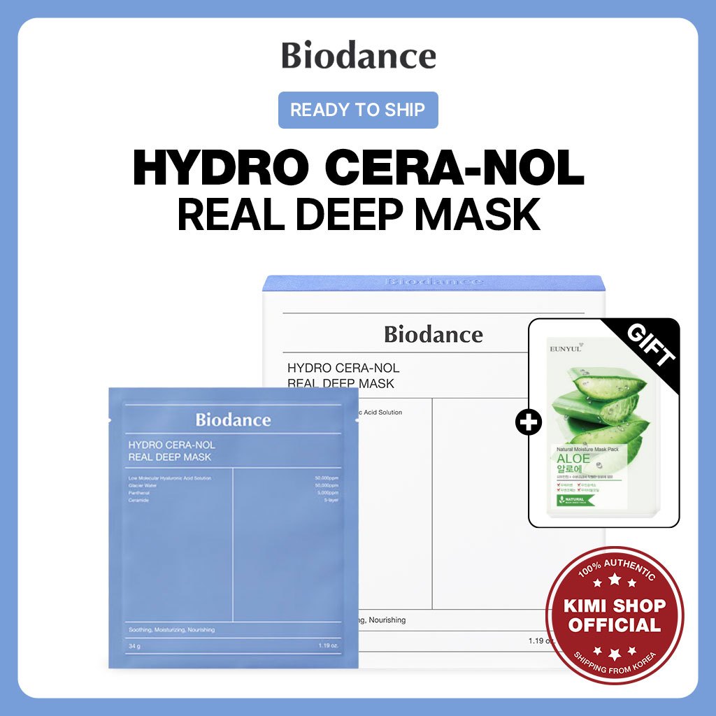 [Biodance] พร้อมส่ง Hydro Cera-Nol Real Deep Mask 3P/4P/7P 2024 มาส์กไฮยารูลอนิก ข้ามคืน จากเกาหลี