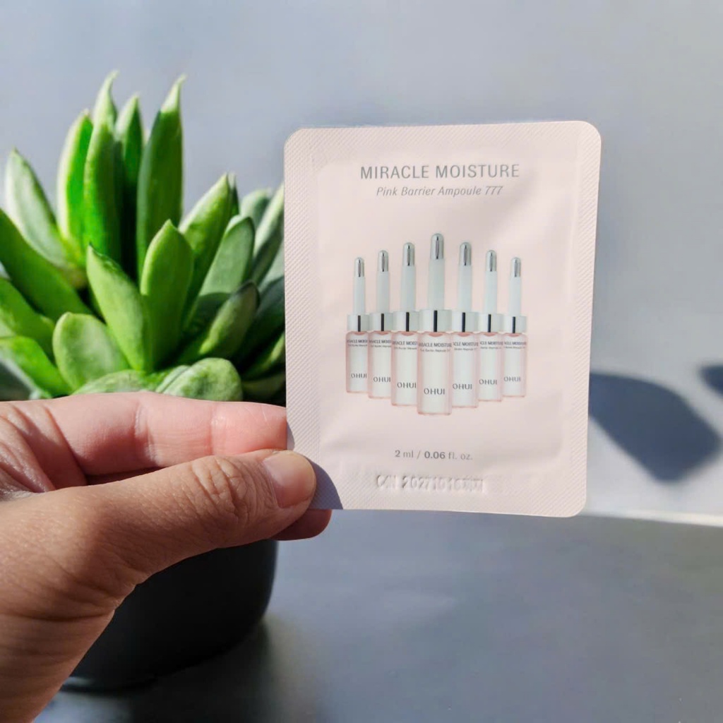 (Ohui Sample) Miracle Moisture Pink Barrier Ampoule 777 (2ml x 120 ea)