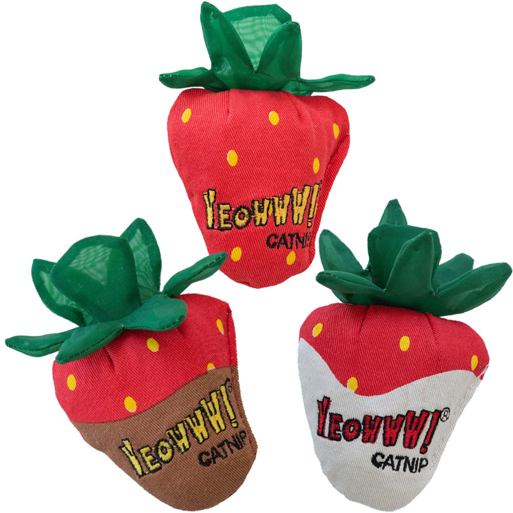 (NEW) Yeowww Strawberry Catnip Toy, ของเล่นแมว (ส่วนบุคคล)