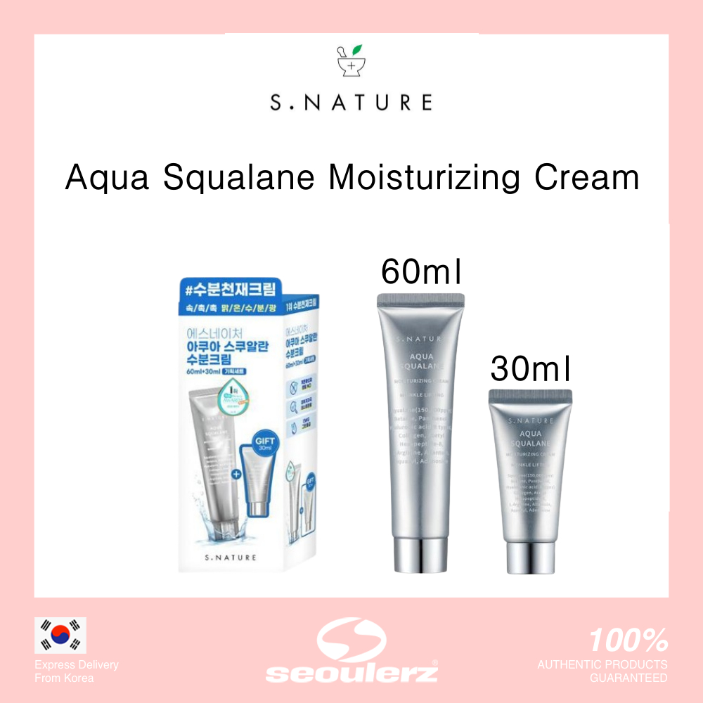 [S.NATURE] Aqua Squalane Moisturizing Cream 60ml+30ml