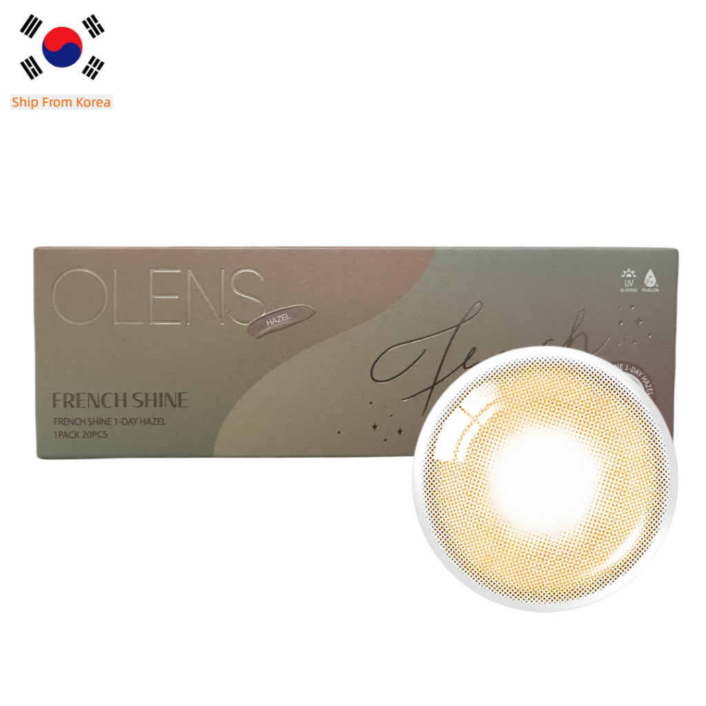 Olens FRENCH SHINE HAZEL 20P คอนแทคเลนส์เกาหลี คอนแทคเลนส์