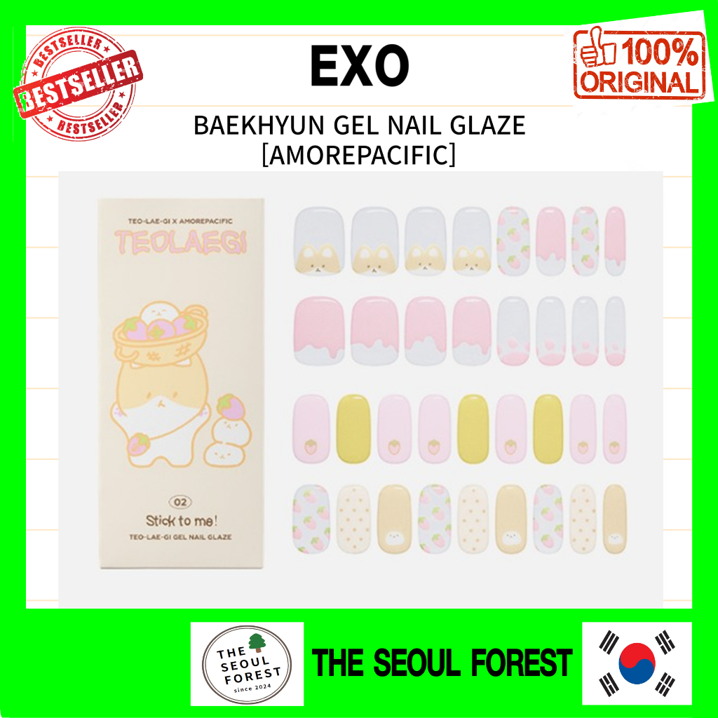 [KPOP-UP] [AMOREPACIFIC] Exo BAEKHYUN TEO-LAE-GI GEL NAIL GLAZE from SMtown store SM KWANGYA [ส่งจาก